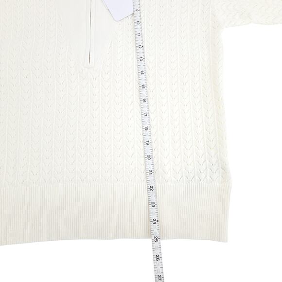VARLEY Arney Half-Zip Polo Sweater in Egret M - Picture 11 of 11